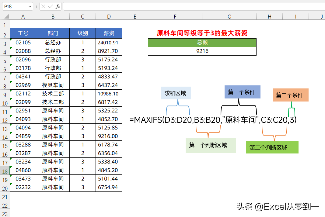 高效办公：年终数据统计，学会这5个Excel函数就够了  第5张